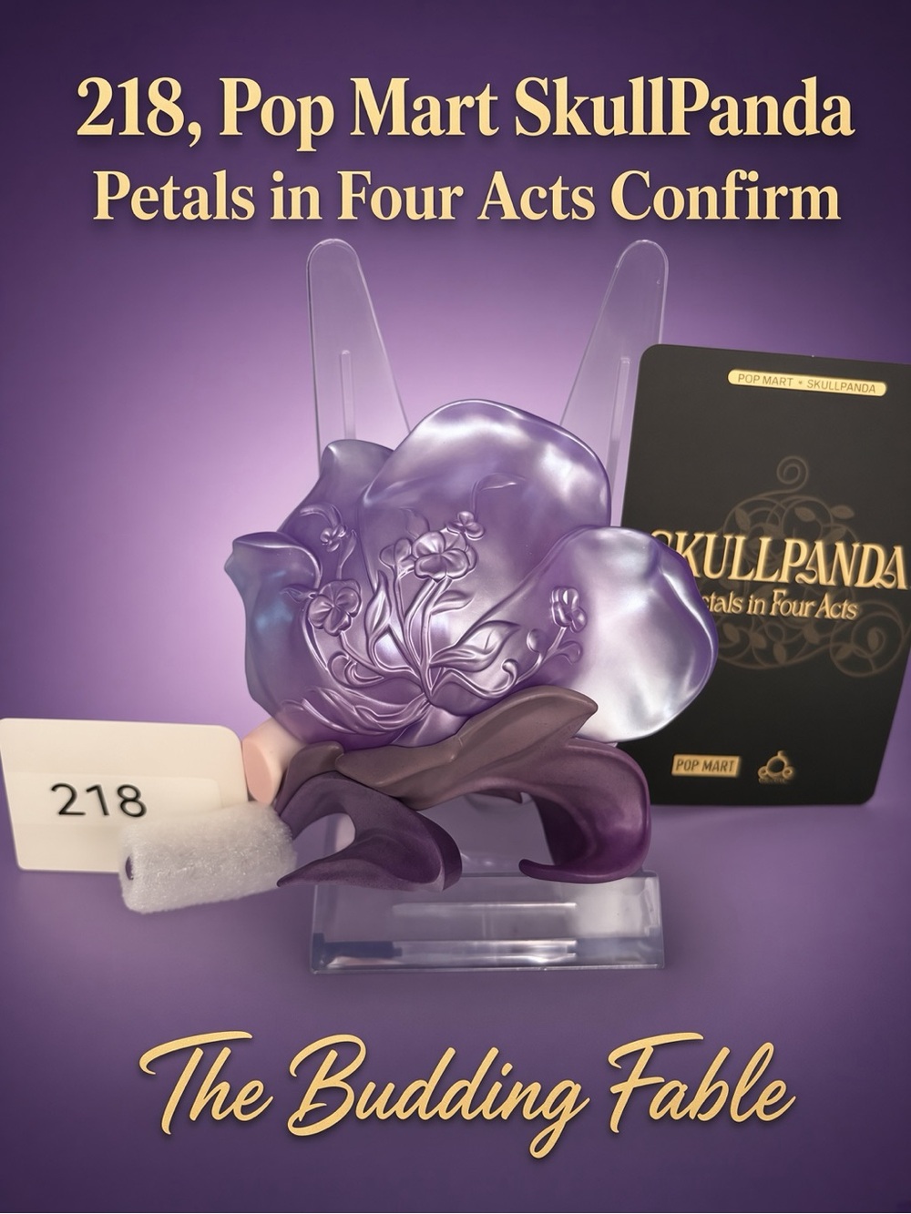 218,Authentic Pop Mart SkullPanda Petals in Four Acts Confirm “The Budding Fable - Picture 2 of 2